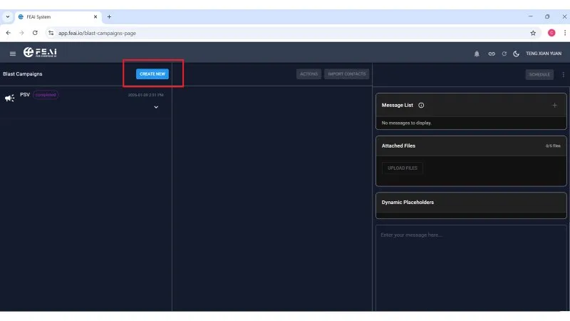 Step 3.2A โ Click Create New